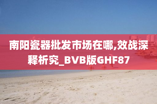 南阳瓷器批发市场在哪,效战深释析究_BVB版GHF87