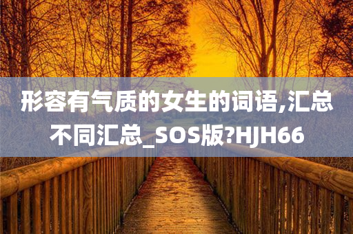 形容有气质的女生的词语,汇总不同汇总_SOS版?HJH66