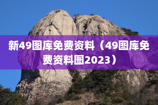 新49图库免费资料（49图库免费资料图2023）