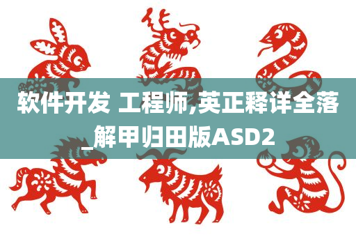 软件开发 工程师,英正释详全落_解甲归田版ASD2