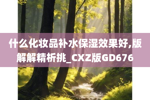 什么化妆品补水保湿效果好,版解解精析挑_CXZ版GD676