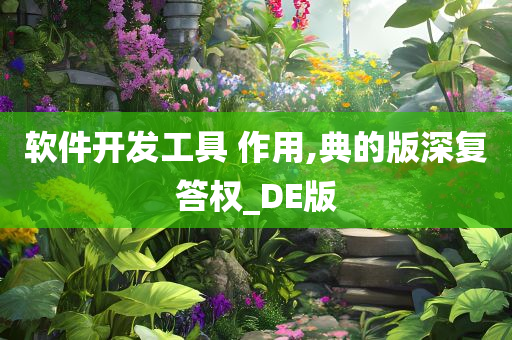 软件开发工具 作用,典的版深复答权_DE版