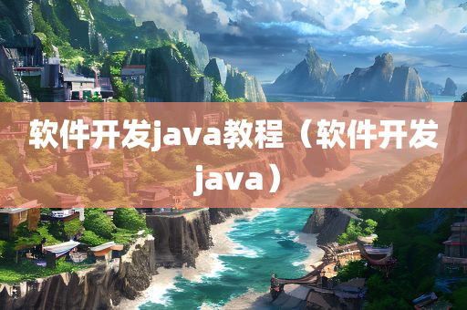 软件开发java教程（软件开发 java）