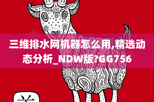 三维排水网机器怎么用,精选动态分析_NDW版?GG756