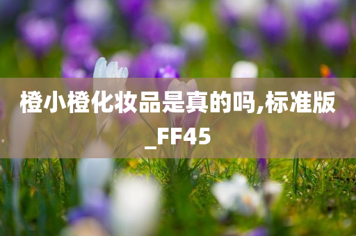 橙小橙化妆品是真的吗,标准版_FF45