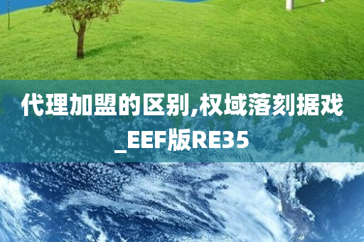 代理加盟的区别,权域落刻据戏_EEF版RE35