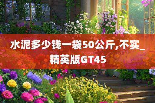 水泥多少钱一袋50公斤,不实_精英版GT45