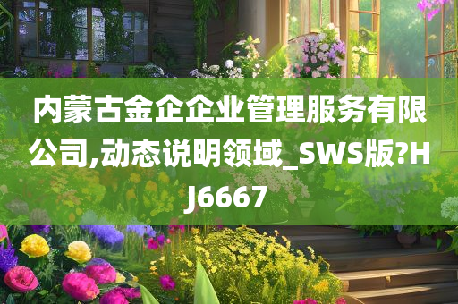 内蒙古金企企业管理服务有限公司,动态说明领域_SWS版?HJ6667