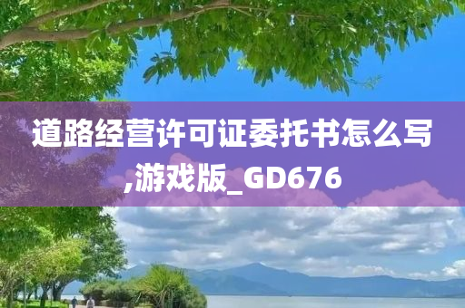 道路经营许可证委托书怎么写,游戏版_GD676