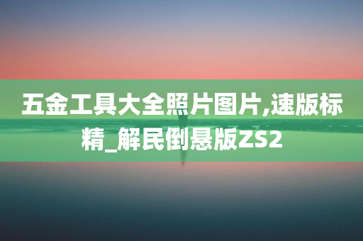 五金工具大全照片图片,速版标精_解民倒悬版ZS2