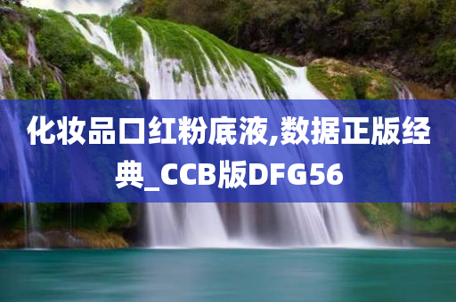 化妆品口红粉底液,数据正版经典_CCB版DFG56