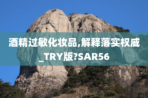 酒精过敏化妆品,解释落实权威_TRY版?SAR56