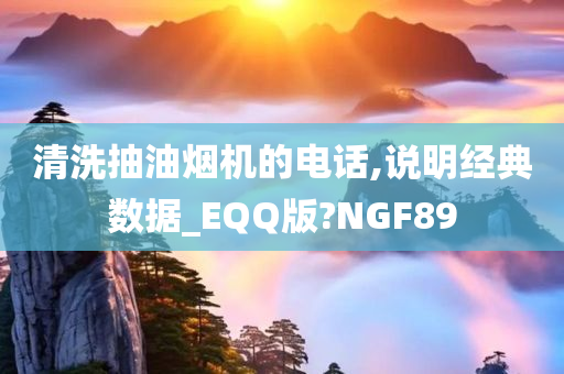 清洗抽油烟机的电话,说明经典数据_EQQ版?NGF89