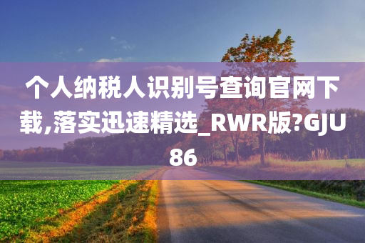 个人纳税人识别号查询官网下载,落实迅速精选_RWR版?GJU86