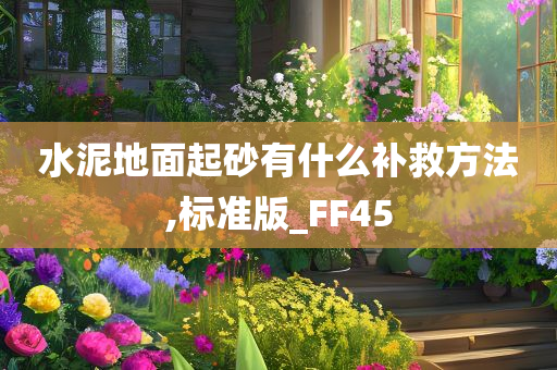 水泥地面起砂有什么补救方法,标准版_FF45