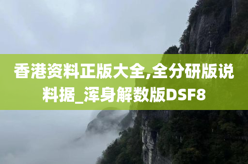 香港资料正版大全,全分研版说料据_浑身解数版DSF8