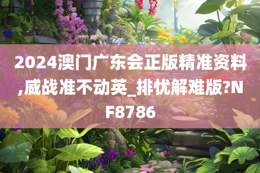 2024澳门广东会正版精准资料,威战准不动英_排忧解难版?NF8786