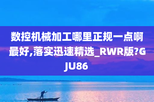 数控机械加工哪里正规一点啊最好,落实迅速精选_RWR版?GJU86