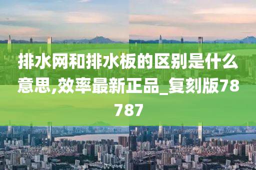 排水网和排水板的区别是什么意思,效率最新正品_复刻版78787