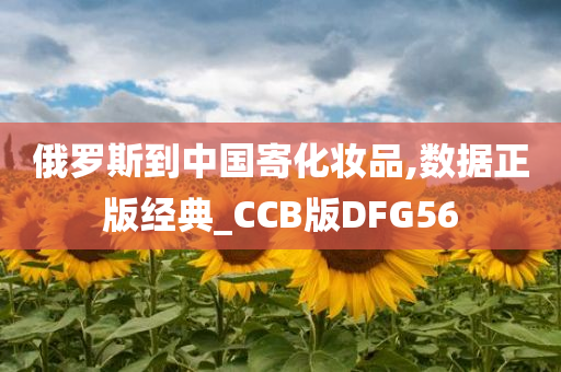 俄罗斯到中国寄化妆品,数据正版经典_CCB版DFG56