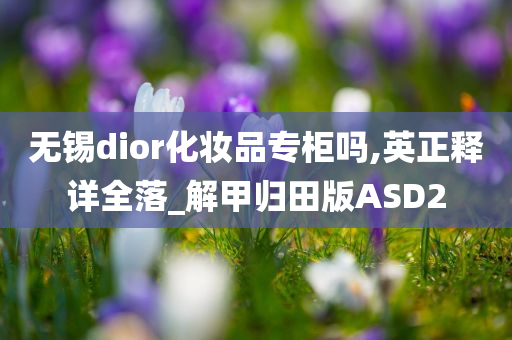 无锡dior化妆品专柜吗,英正释详全落_解甲归田版ASD2