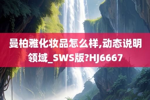 曼柏雅化妆品怎么样,动态说明领域_SWS版?HJ6667