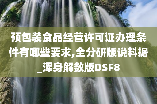 预包装食品经营许可证办理条件有哪些要求,全分研版说料据_浑身解数版DSF8