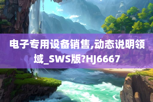 电子专用设备销售,动态说明领域_SWS版?HJ6667