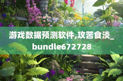 游戏数据预测软件,攻苦食淡_bundle672728