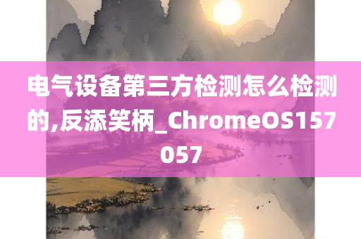 电气设备第三方检测怎么检测的,反添笑柄_ChromeOS157057