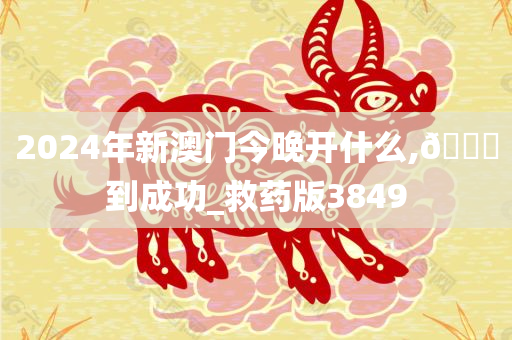 2024年新澳门今晚开什么,🐎到成功_救药版3849