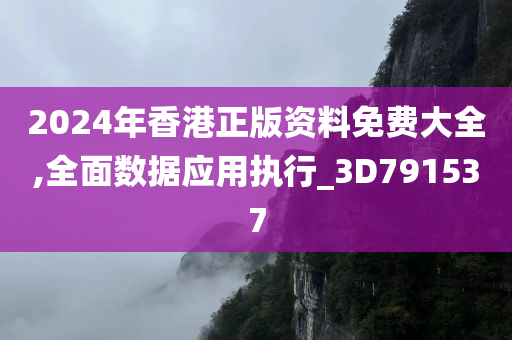 2024年香港正版资料免费大全,全面数据应用执行_3D791537