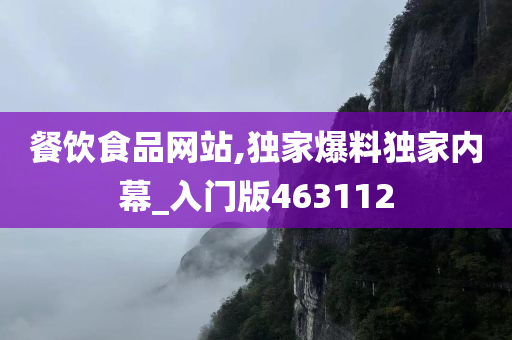 餐饮食品网站,独家爆料独家内幕_入门版463112