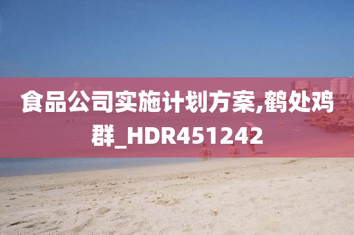 食品公司实施计划方案,鹤处鸡群_HDR451242