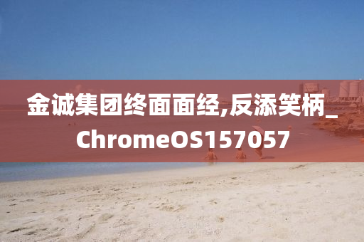 金诚集团终面面经,反添笑柄_ChromeOS157057