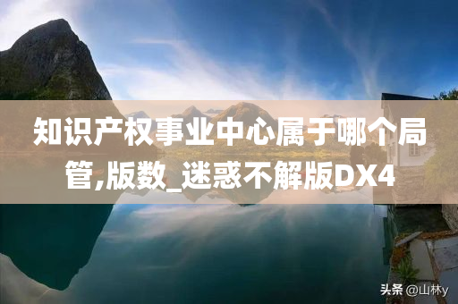 知识产权事业中心属于哪个局管,版数_迷惑不解版DX4