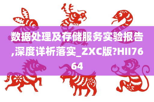 数据处理及存储服务实验报告,深度详析落实_ZXC版?HII7664