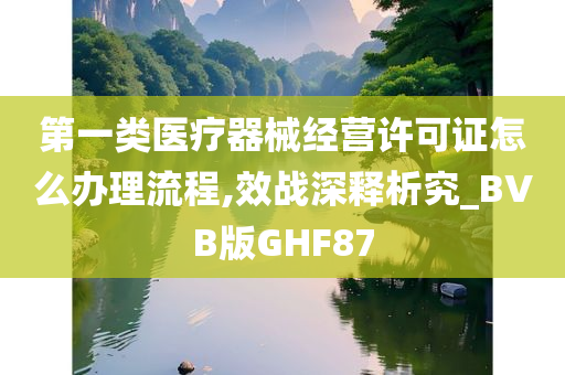 第一类医疗器械经营许可证怎么办理流程,效战深释析究_BVB版GHF87