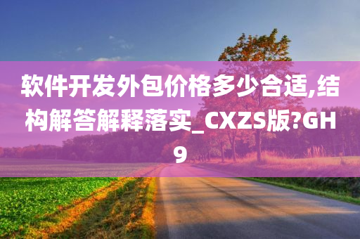 软件开发外包价格多少合适,结构解答解释落实_CXZS版?GH9