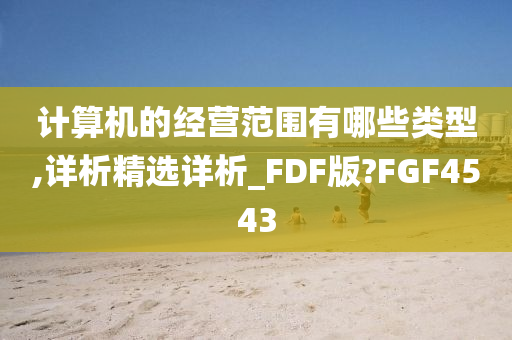 计算机的经营范围有哪些类型,详析精选详析_FDF版?FGF4543