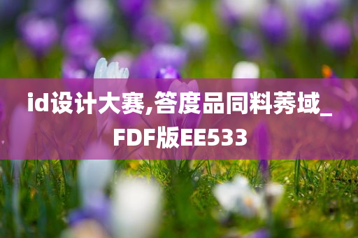 id设计大赛,答度品同料莠域_FDF版EE533