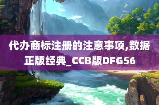 代办商标注册的注意事项,数据正版经典_CCB版DFG56