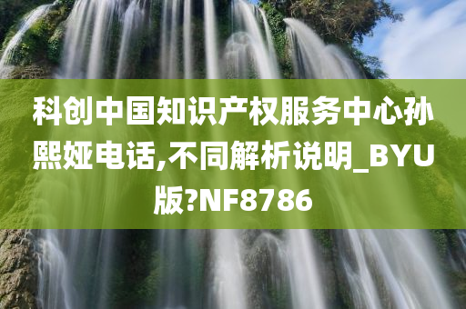 科创中国知识产权服务中心孙熙娅电话,不同解析说明_BYU版?NF8786