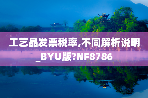 工艺品发票税率,不同解析说明_BYU版?NF8786