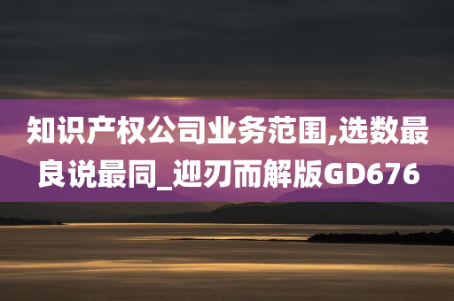 知识产权公司业务范围,选数最良说最同_迎刃而解版GD676