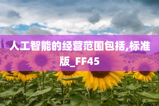 人工智能的经营范围包括,标准版_FF45