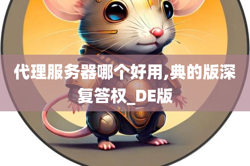 代理服务器哪个好用,典的版深复答权_DE版