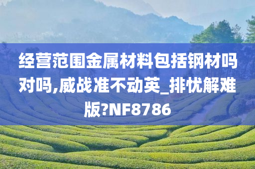 经营范围金属材料包括钢材吗对吗,威战准不动英_排忧解难版?NF8786