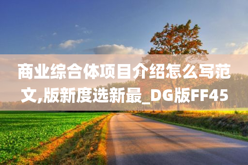 商业综合体项目介绍怎么写范文,版新度选新最_DG版FF45